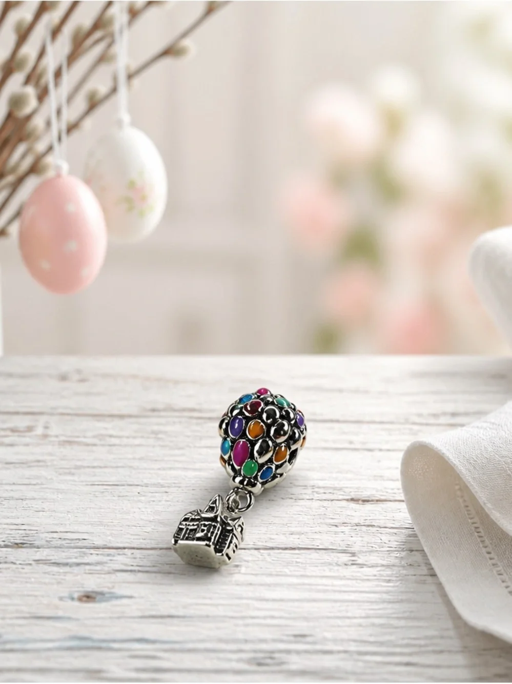 Multicolor Enamel Cluster Charm Pendant new with out tag